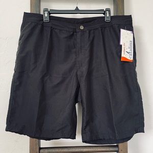 Suddenly Slim by Catalina Swim Solid Black Hip Hider Shorts Size 1X (16W…